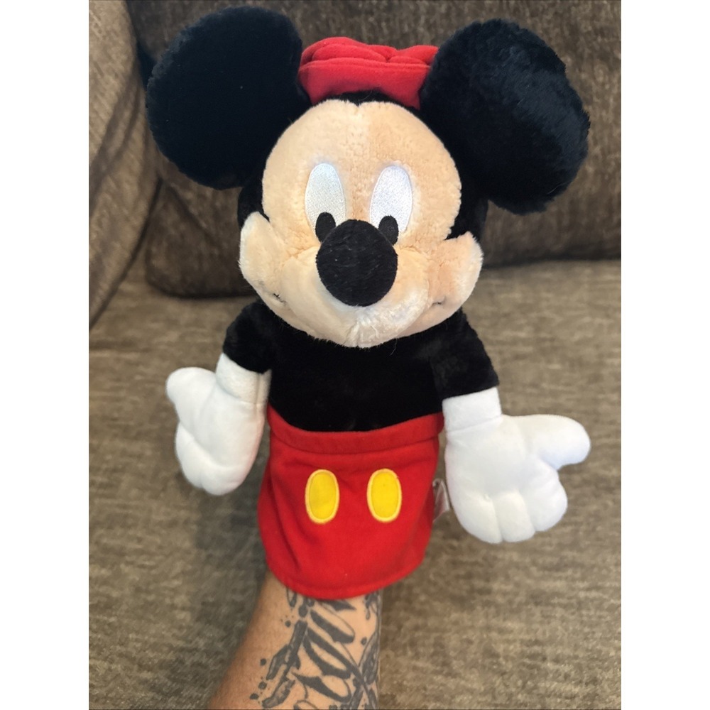 Vintage Walt Disney World Disneyland Theme Park Plush Mickey Mouse Cover Puppet‎